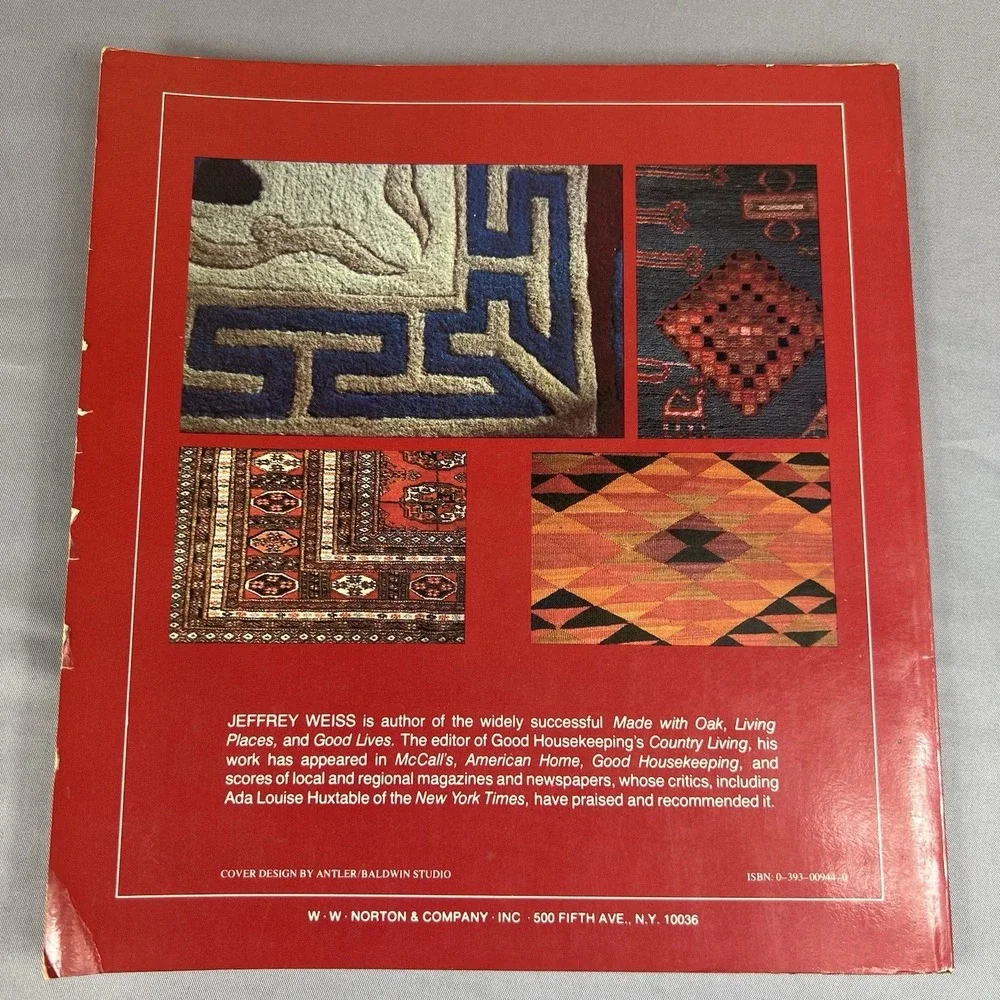 Rugs by Jeffrey Weiss Paperback Home Decorating Design Book